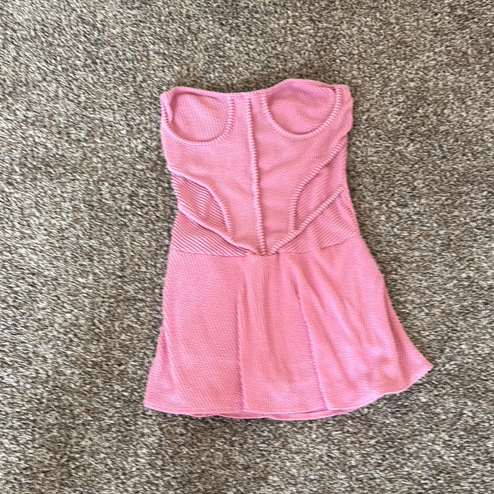 Pink Strapless Dress